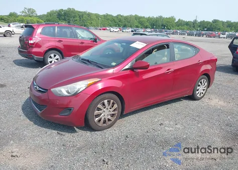 2013 Hyundai Elantra Gls from USA, damaged, VIN 5NPDH4AE1DH184207